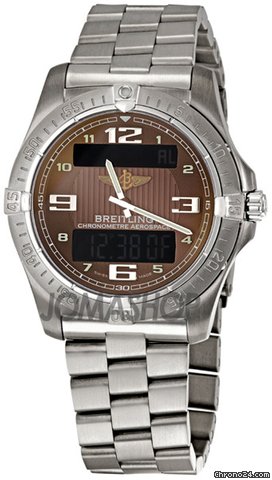 Breitling Aerospace Avantage Bronze Dial Quartz Mens Watch E7936210-Q572TI