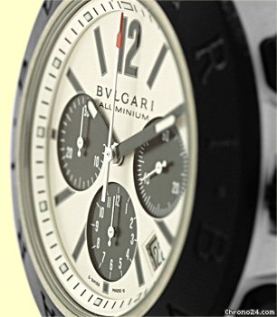 replica Bulgari Jumbo Gent's Aluminum  Diagono Chronograph Strapwatch WATCHES 1 