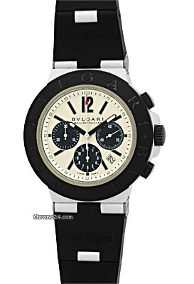 Bulgari Jumbo Gent's Aluminum  Diagono Chronograph Strapwatch