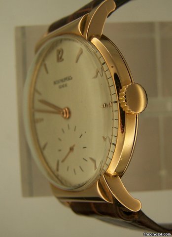 replica Patek Philippe Ref. 1584 Rose Gold with Hooded Lugs WATCHES 1 