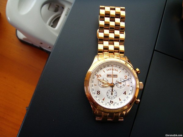 replica Invicta Vintage Collection Elite Chronograph Rose WATCHES 1 