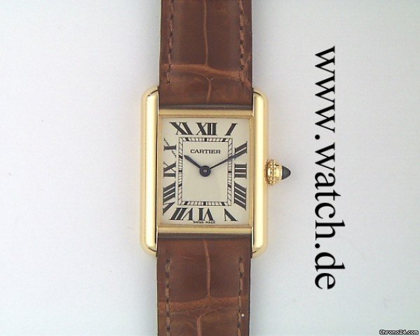 Cartier Tank Louis PM kleines Modell Gelbgold 30x22mm