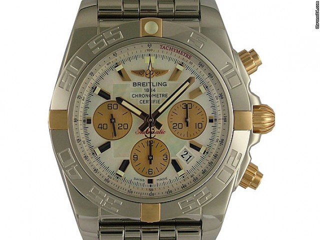 Breitling Chronomat B01 Stahl/Rosegold Perlmutt 44mm