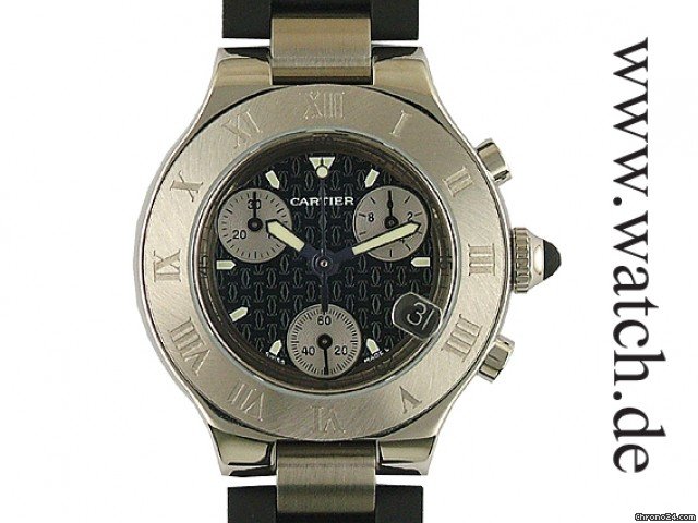 Cartier Montres 21 Lady PM kleines Modell Chronograph 32mm