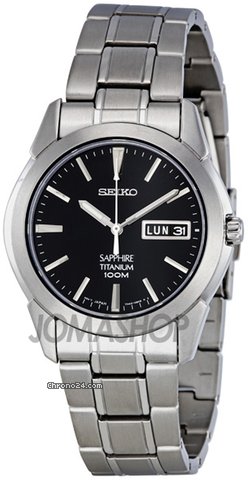 Seiko Blue Dial Titanium Mens Watch SGG729