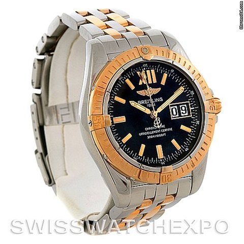 Breitling Cockpit Big Date Steel 18k Rose Gold Watch