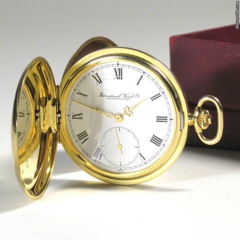 IWC Taschenuhr 750 er Gelbgold