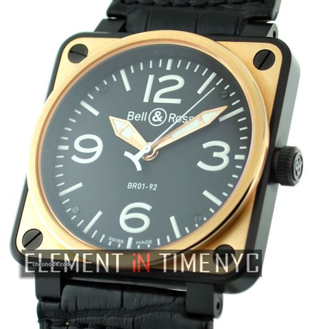 Bell & Ross BR 01-92 18k Pink Gold  And Carbon