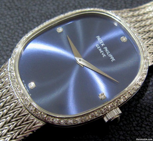 Patek Philippe Ellipse Jumbo 18k & Diamonds  Ref 3849/4