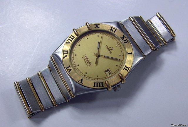 replica Omega Constellation 1202.10 Ss & Gold Full Bar  Rare WATCHES 1 