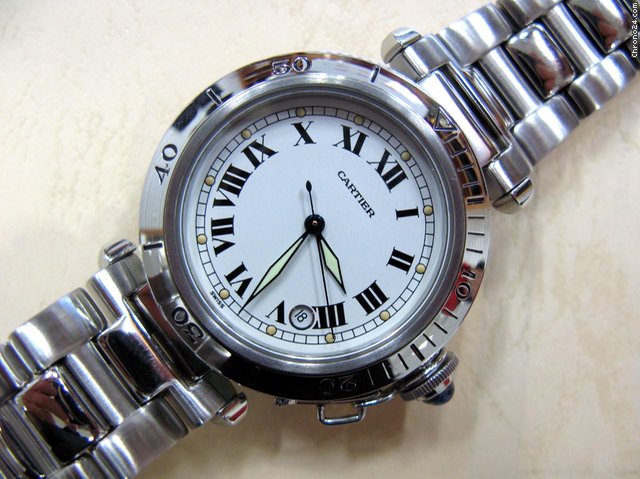 Cartier Pasha Ss Automatic Date  Rare R40206818