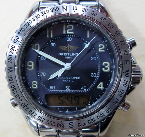 Breitling Intruder Aeromarine Chrono Alarm Day Date
