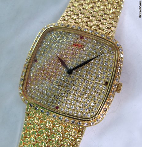 Piaget 18k & Diamonds & Rubis Dial & Bezel