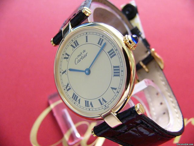 replica Cartier Must de Cartier Vermeil Silber vergoldet TOP WATCHES 1 