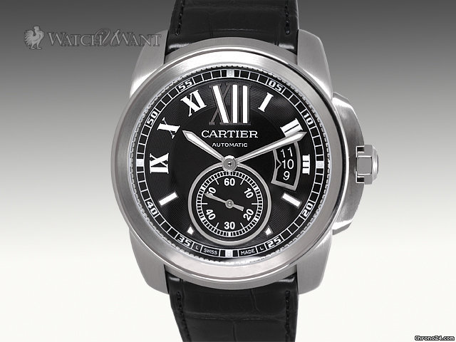 Cartier Calibre De Cartier - Ref. W7100041 - Black Dial - 42mm Stainless Steel - Brand New in Box