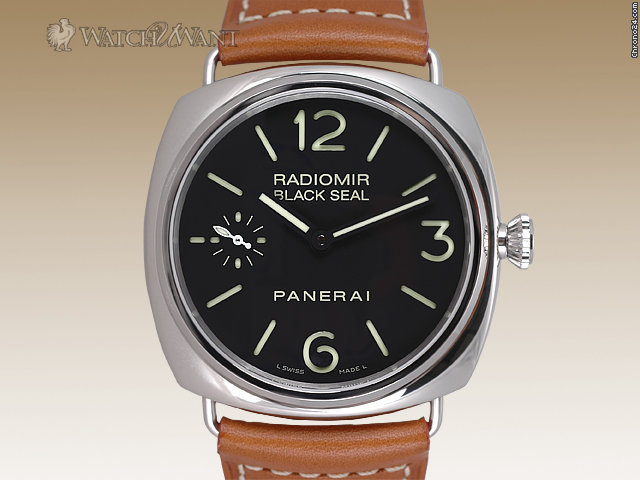 Panerai PAM 183 N (Newest N Series) - Radiomir - 45mm Polished Steel - Black Sandwich Dial