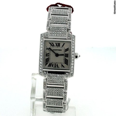Cartier Tank Francaise Ladies WE1002SD Pre-owned