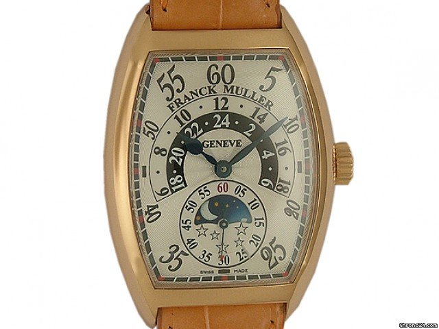 Franck Muller Cintree Curvex Double Retrograde Jour et Nuit Rosegold 50x36mm