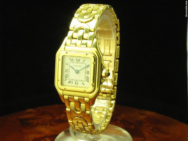 Cartier Panthere 18kt. Gold Damenuhr Inkl. Sonderband