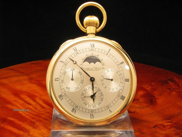 IWC Taschenuhr 18kt. Gold Mondphase Limitierte Auflage