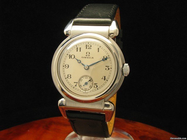 Omega Edelstahl Handaufzug Herrenuhr