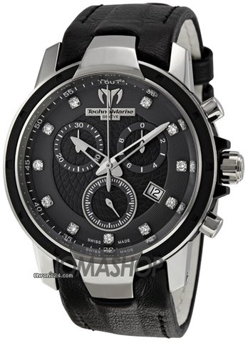 Technomarine UF6 Black Diamond Dial Chronograph Ladies Watch 609012