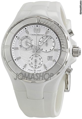 Technomarine Cruise Ceramic White Dial Chronograph Unisex Watch 110030