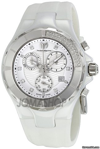 Technomarine Cruise Ceramic White Dial Chronograph Unisex Watch 110031