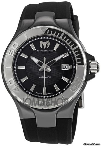 Technomarine Black Dial Ceramic Case Mens Watch 110034