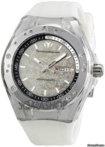 Technomarine Cruise Sport Snow Silver Snowflake Dial Unisex Watch 110065