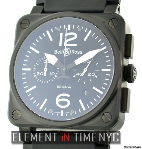 Bell & Ross BR03-94 Carbon Chronograph NIB