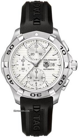 TAG Heuer Aquaracer Silver Dial Automatic Chronograph Mens Watch CAP2111-FT6026