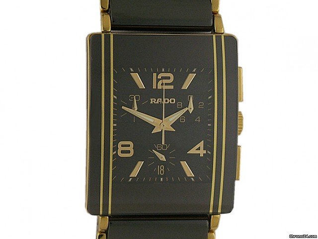 Rado Integral Chronograph Keramik/Gelbgold 36x30mm