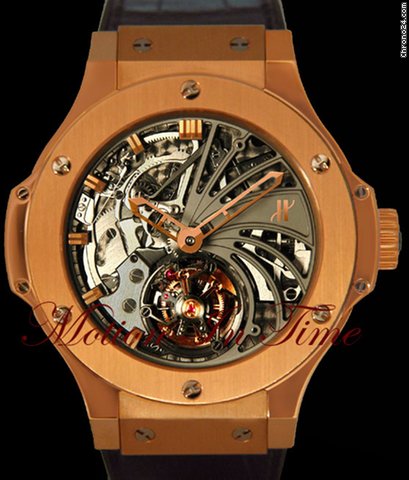 replica Hublot BIG BANG MINUTE REPEATER TOURBILLON SKELETON ROSE GOLD LTD WATCHES 1 