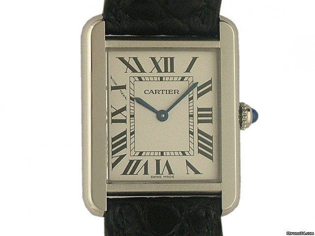 Cartier Tank Solo PM kleines Modell Kroko 31x24mm
