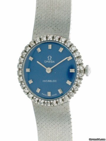 Omega 750er Wei gold