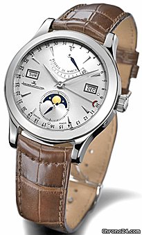 Jaeger-LeCoultre Gent's Stainless Steel  Master Calendar Strapwatch