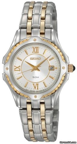 Seiko Le Grand Sport Two-tone White Dial Ladies Watch SXDC36