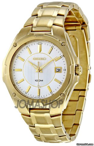 Seiko Gold-tone Dress Mens Watch SGEE62