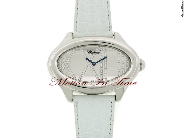 Chopard Ladies Cat's Eye XL White Gold Montres Dame Classique Femme