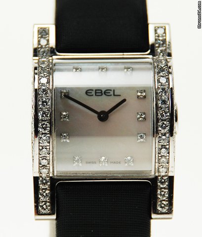 Ebel 18K WHITE GOLD, QUARTZ, DIAMOND WATCH E3157H28-301