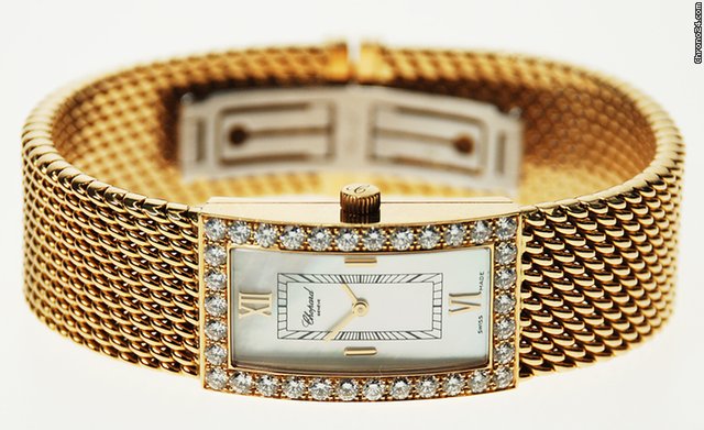replica Chopard 18K YELLOW GOLD, DIAMOND - WATCHES 1 