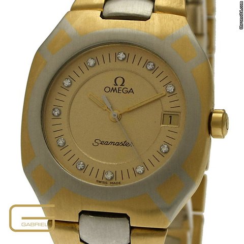 Omega Seamaster 18K.Gold Brillant Blatt