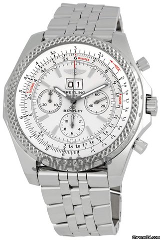 Breitling Bentley 6.75 Chronograph Steel Mens Watch A4436212-G573SS