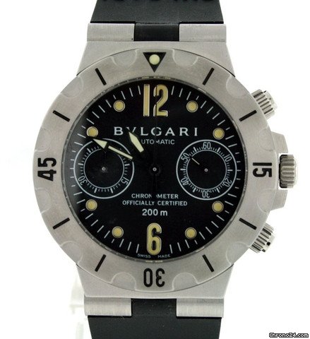 replica Bulgari Diagono Chronograph SD 38 S Pre-owned WATCHES 1 