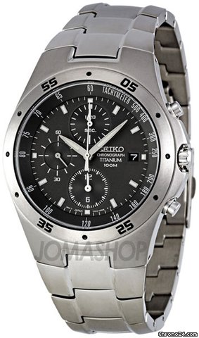 Seiko Titanium Chronograph Mens Watch SND419