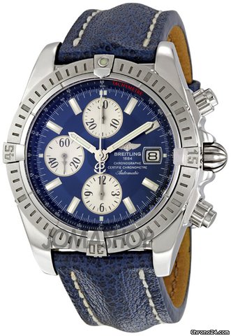 Breitling Chronomat Blue Dial Chronograph Mens Watch A1335611-C645BLLT