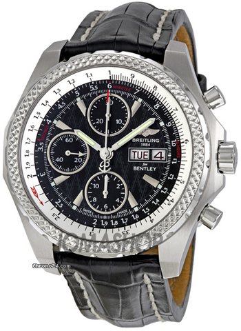 Breitling Bentley GT Racing Black Dial Chronograph Mens Watch A1336313-B960BKCT