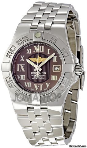 Breitling Galactic 30 Bronze Dial Steel Ladies Watch A71340L2-Q561SS