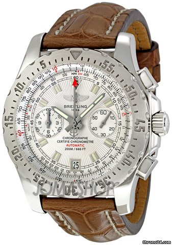 Breitling Skyracer Silver Guilloche Dial Automatic Chronograph Mens Watch A2736234-G615BRCT